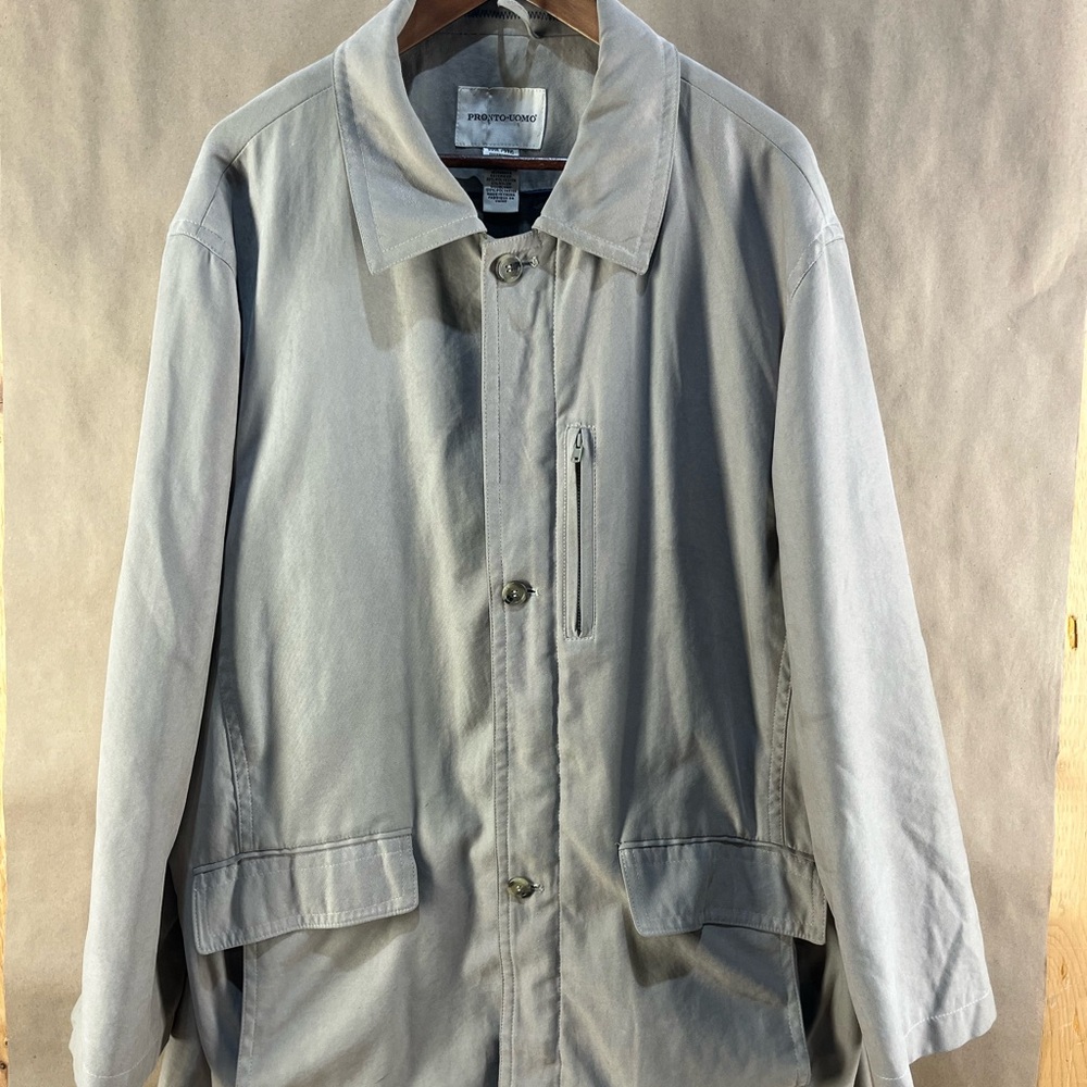 Pronto Uomo Men’s Beige Coat (Size XXXL)